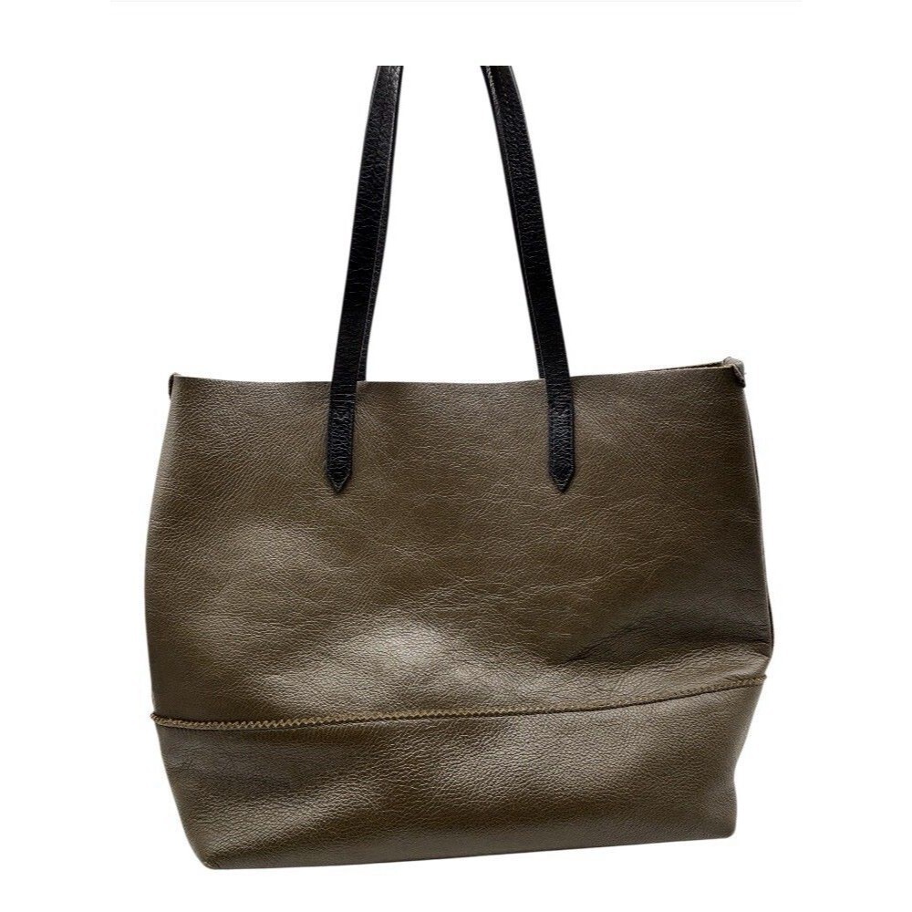 J Crew Downing Leather Tote Bag Purse Carry All Travel Vacation Work